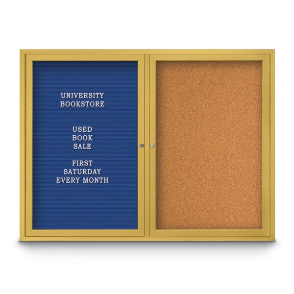 Corkboard, Rubber Backing/ Satin, 48"x 36"